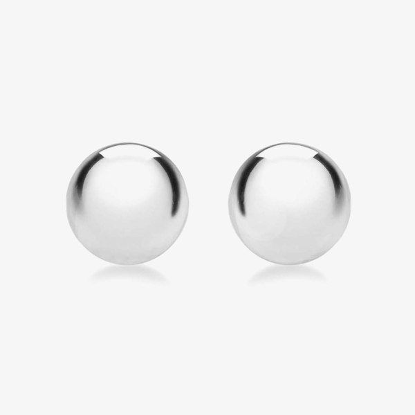 T. H. Baker Sterling Silver 8mm Ball Stud Earrings 8.55.5719