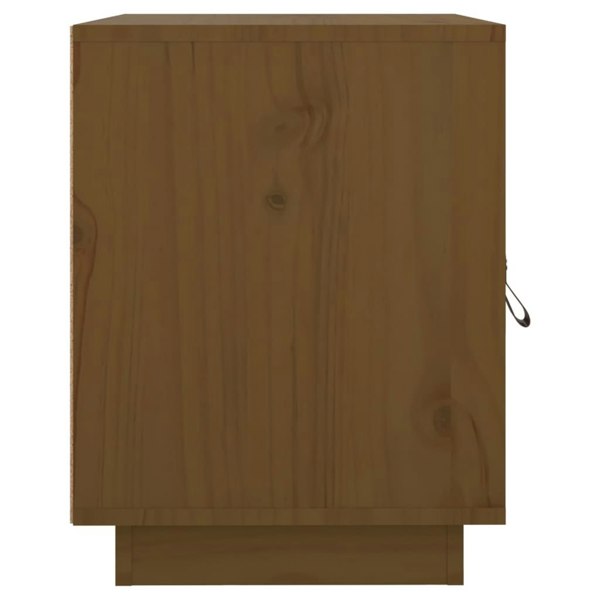Berkfield Bedside Cabinet Honey Brown 40x34x45 cm Solid Wood Pine