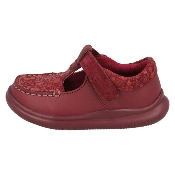 Clarks Girls Clarks Polka Dot Detailed T-Bar Shoes Cloud Rosa T
