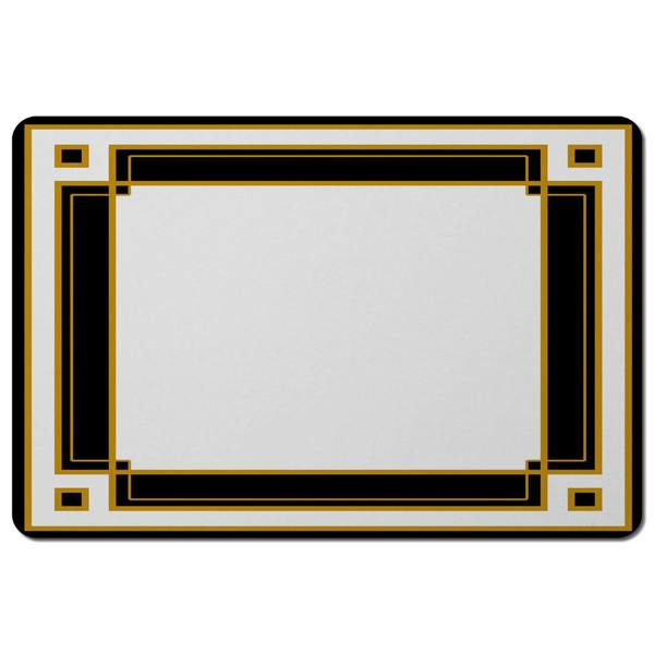 Benjamin Tate Design Placemat And Coaster Set For Dining Table Four Piece Modern Design