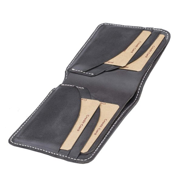 Wombat Men's Rugged Thick Brown Leather Wallet - 002