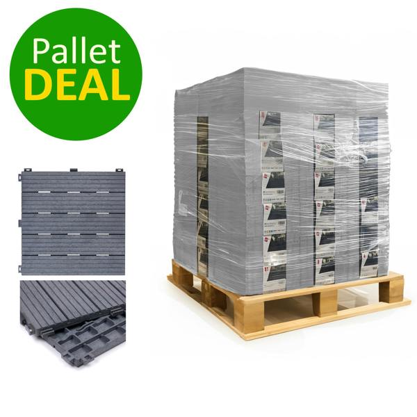 Nicoman Pallet Offer - Cosmo Garden Patio Cosmopolitan Decking Tiles - 630pcs