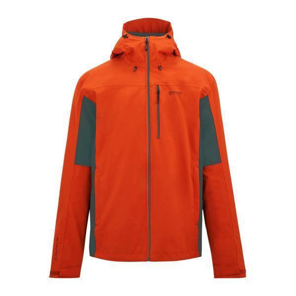 Regatta Mens Birchdale II Waterproof Jacket - Rusty Orange/Dark Storm - Rusty Orange/Dark Storm - 100% Recycled Polyester