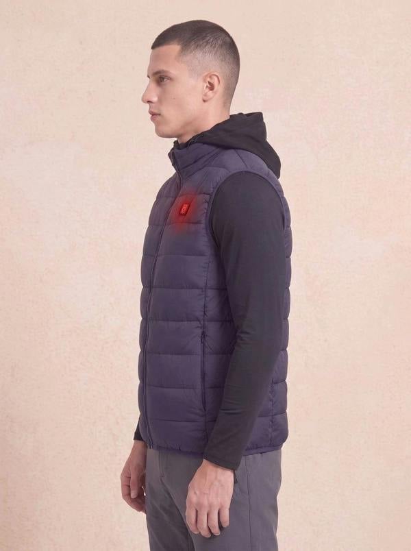 Anniou Men's Navy Heated Gilet