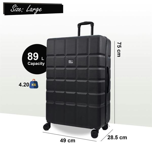 Infinity Luggage Hard Shell Classic 4 Wheel Travel Suitcase Set