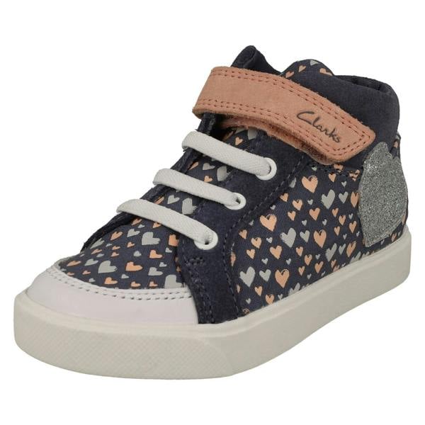 Clarks Girls Clarks Pattern Detailed Ankle Boots City Hop K