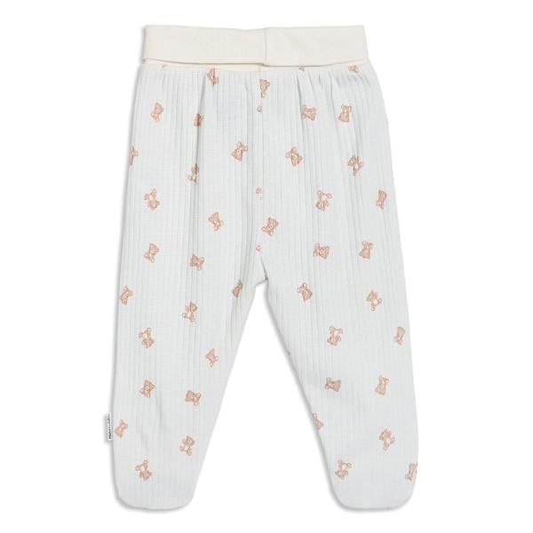 Mini Cuddles Baby Boy Teddy Print 2pc Set, Blue