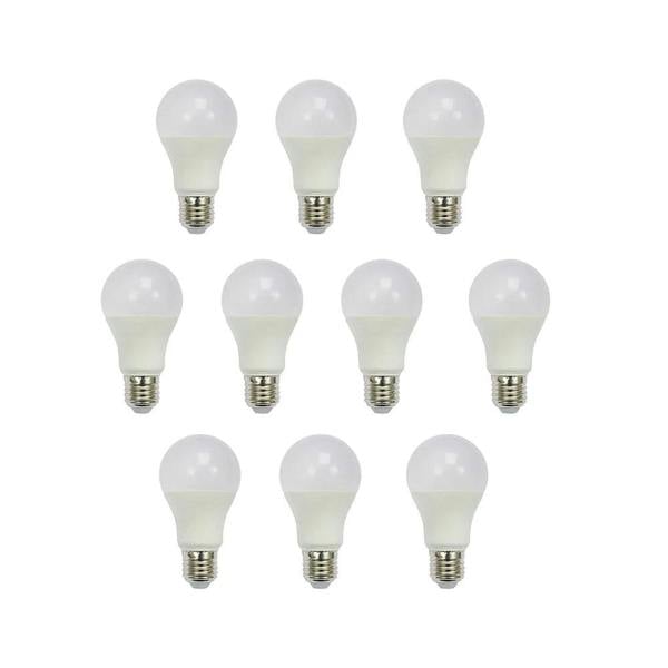 ENER-J Pack of 10 units, A60 E27 LED Light Bulb, Edison Screw (ES) 10W A60, Equivalent to 100W, 806 Lumens Non-Dimmable - 4000K