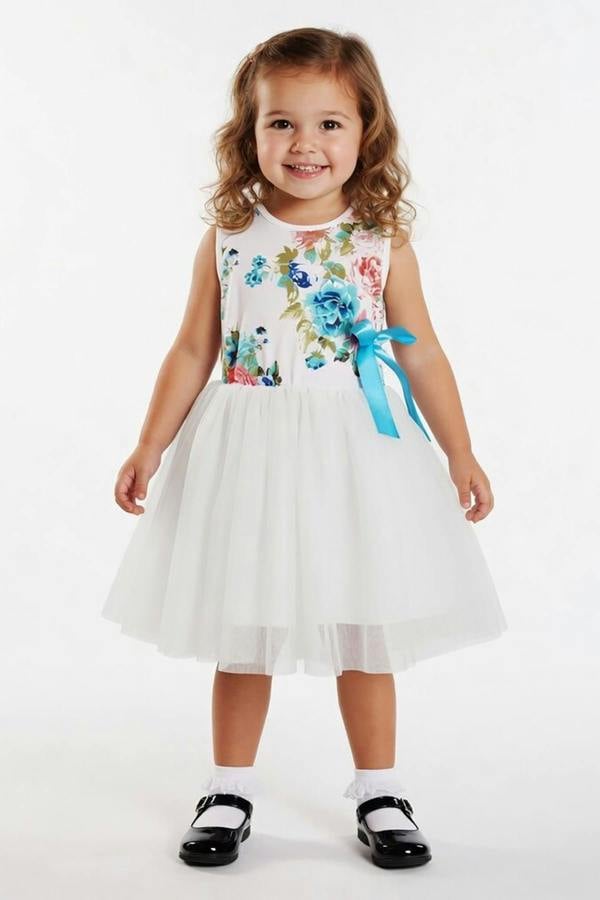 Cinda Coloured Floral Tutu Dress