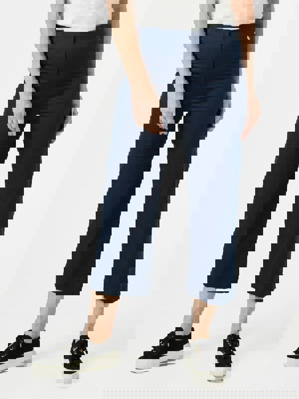 PennyPlain Wide Cropped Jegging - Navy Wash