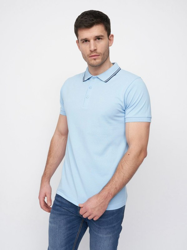 Duck and Cover Samtrase Polo - Light Blue