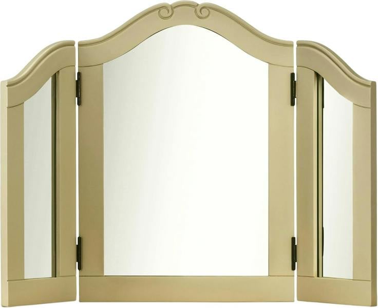 Statement Furniture Juliette 3-Way Dressing Table Mirror, Wooden Frame Tabletop Mirror