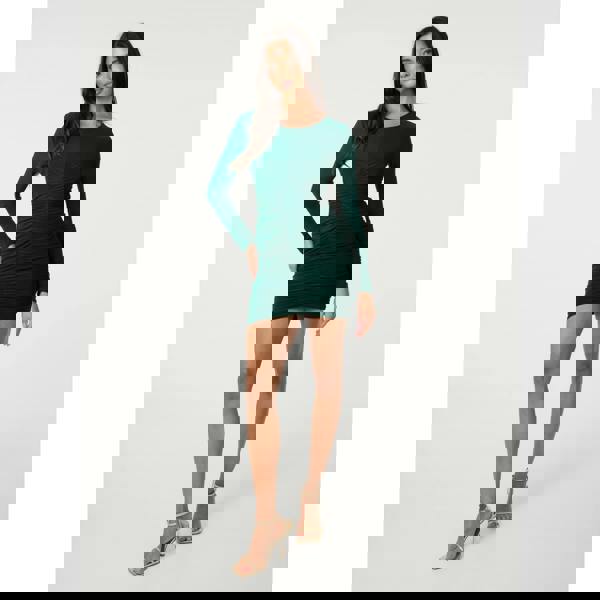 Pink Vanilla Long Sleeve Ruched Dress