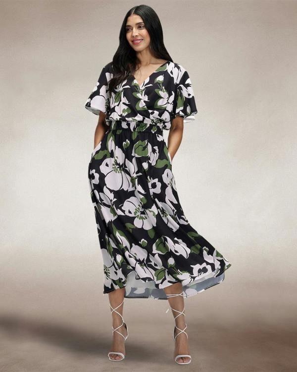HotSquash Chiffon Midi Dress