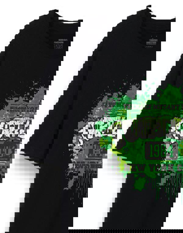 Teenage Mutant Ninja Turtles Mens Black 1984 New York City Short Sleeved T-Shirt