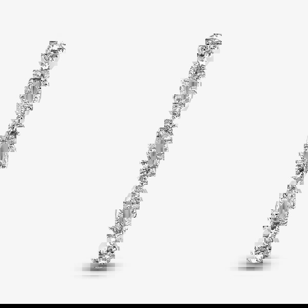 T. H. Baker 9ct White Gold 0.15ct Diamond Pavé Open Wave Ring TH012526R