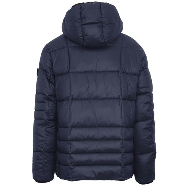 Plein Sport Small Circle Logo Quilted Coat - Navy Blue