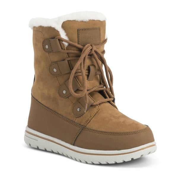 VIVA Polar Boot Women's Fleece Lined Snow Winter Hiking Durable Ankle Boots