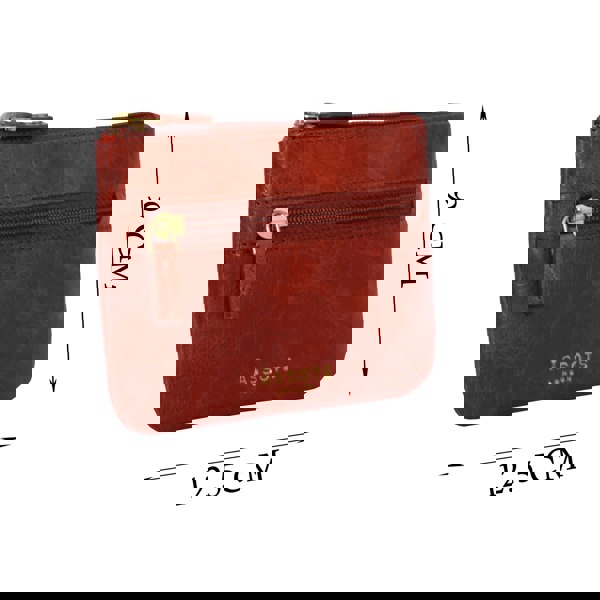 Assots London 'MARY' Red Soft Small Leather Coin Purse