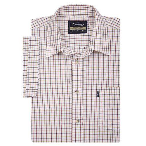 Mens Champion Short Sleeve Tattersall Shirt