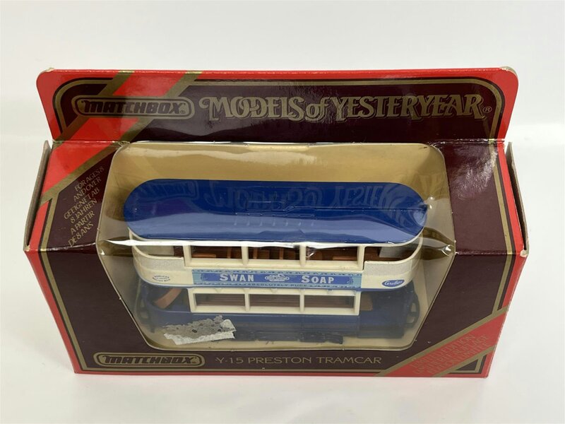 MCSlots Preston Tramcar Swan Soap 1:87 Scale Models of Yesteryear Matchbox Y15D S6