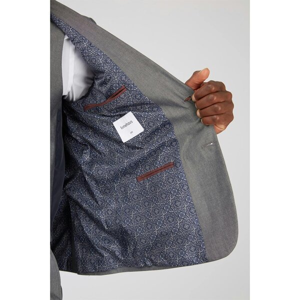 Limehaus Slim Fit Silver Grey Jacket