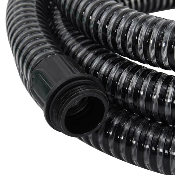 Berkfield Suction Hose with Brass Connectors Black 1.1" 10 m PVC