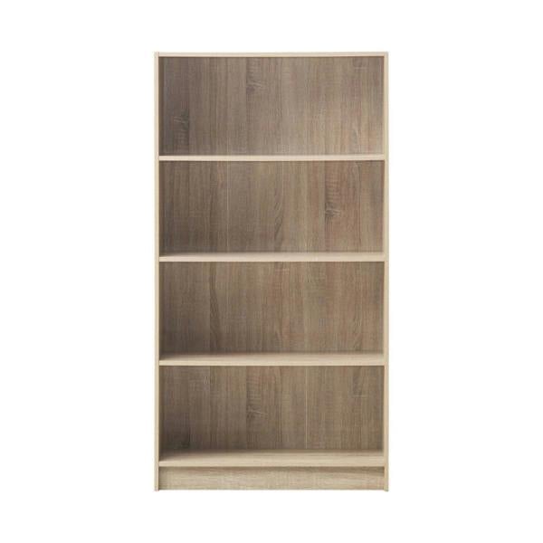 Timber Art Design 4 Tier Bookcase Tall Display Shelving Storage Unit Wood Furniture