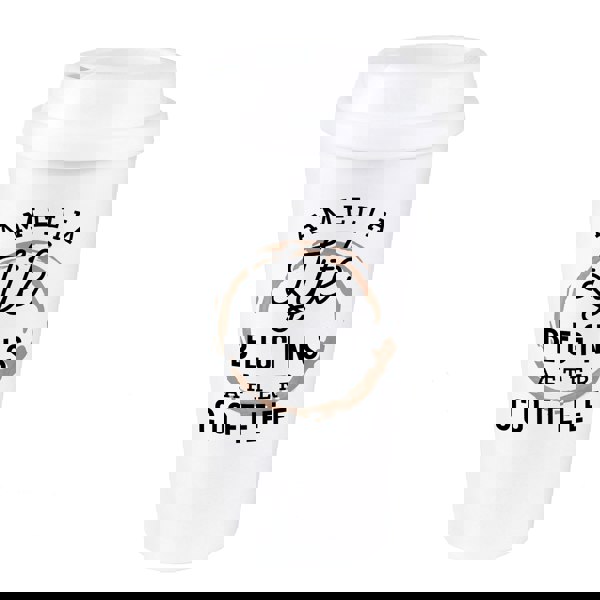 Personalised Memento Company Personalised 'Life Begins After Coffee' Insulated Reusable Eco Travel Cup