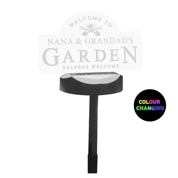 Personalised Memento Company Personalised Garden Sign Outdoor Solar Light