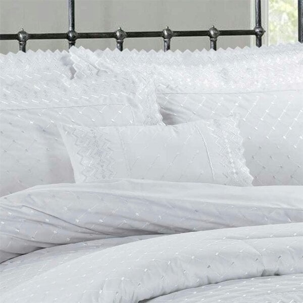 Richmond White Boudoir Cushion 30x50cm