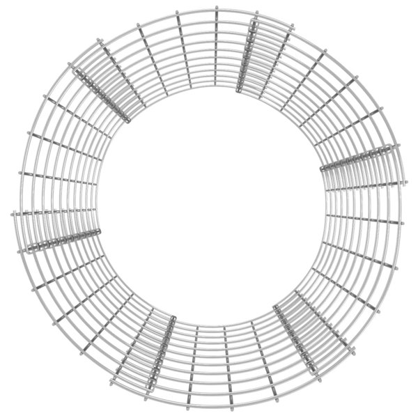 Berkfield Circular Gabion Pole Galvanised Steel �_�”�_50x100 cm