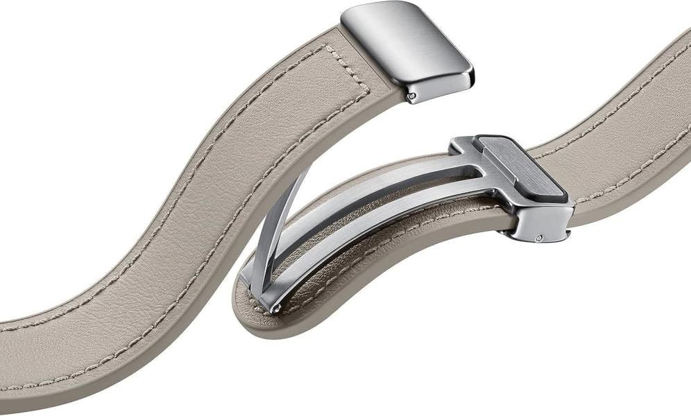 Samsung Galaxy Watch 6 Slim D-Buckle Hybrid Eco Leather Band 20mm S/M Etoupe - ET-SHR93SAEGEU
