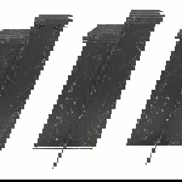 Dorel Home Brielle Accent Table Black Faux Marble