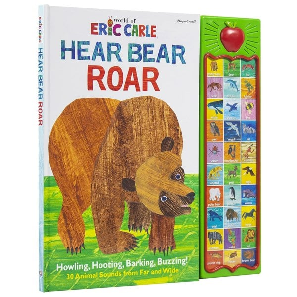 World of Eric Carle, Hear Bear Roar 30-Button Animal Sound Book - Great for First Words