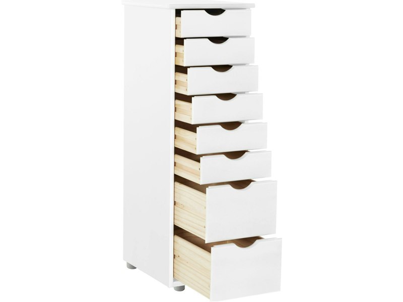 Dorel Home Gava Chest with 8 drawers  in white honey