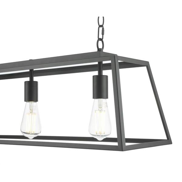 Pagazzi Lighting Charley 3 Light Matte Black Ceiling Pendant Bar