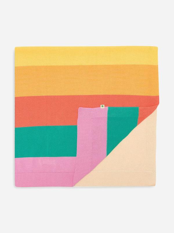 The Bonnie Mob Bobby - Pink Rainbow Stripe Shawl