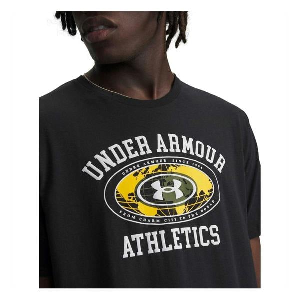 Under Armour Mens Logo Athletic T-Shirt - Black/White - 