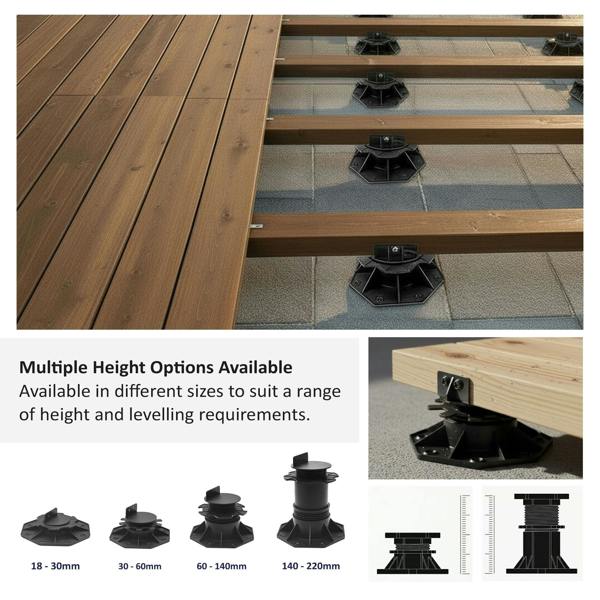 Nicoman Adjustable Pedestals Riser for Joist