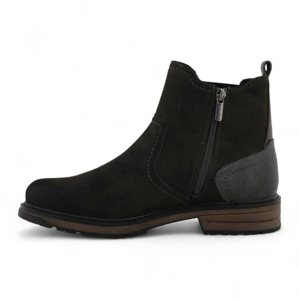 Mustang Men's Dark Grey Water-Resistant Chelsea Ankle Boots