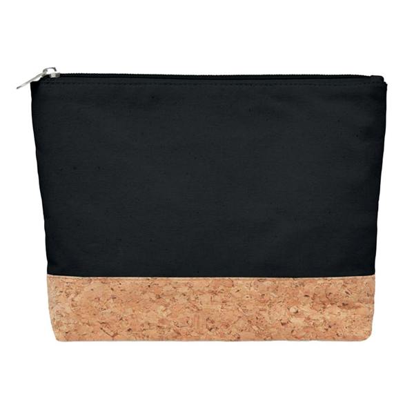 MidOcean Porto Cork Cotton Cosmetic Bag - Black - 