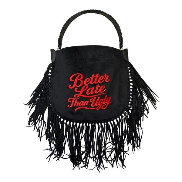 Lilly Loves Better Late Than Ugly Tassel Handbag