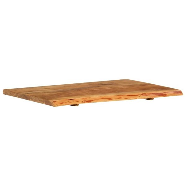 Berkfield Bathroom Vanity Top Solid Acacia Wood 80x52x2.5 cm