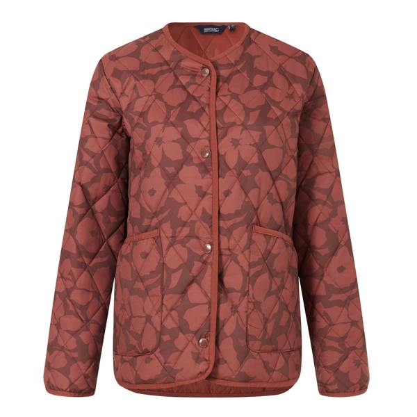 Regatta Womens/Ladies Maia Shadow Flower Quilted Jacket - Dark Cherry - 