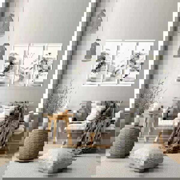 Framed Pictures For Living Room | Set of 3 wall art prints