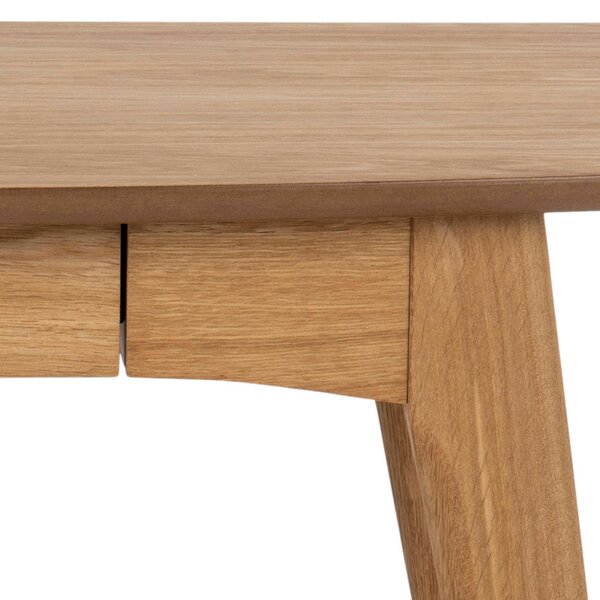 Wyld Haus Milan Oak Veneer Desk with Integrated Drawer
