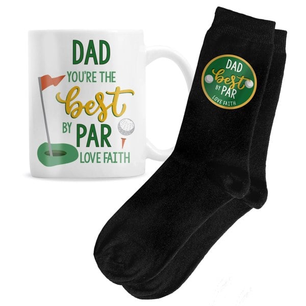 Personalised Memento Company Personalised Best By Par Mug & Socks Set