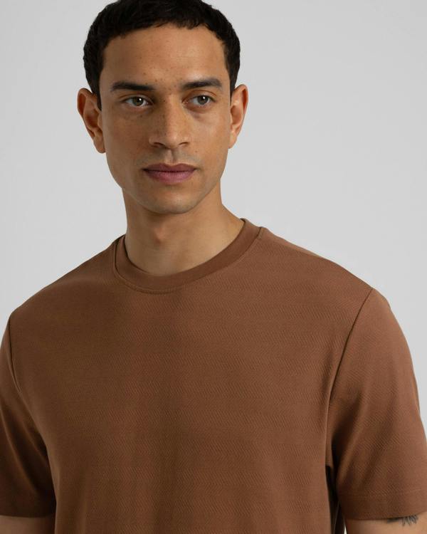 Steel & Jelly Hanbury - Herringbone Jacquard Texture T-Shirt