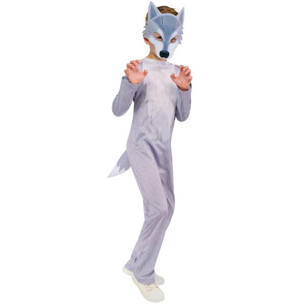 Bristol Novelty Childrens/Kids Storybook Wolf Costume Set - Lavender - 
